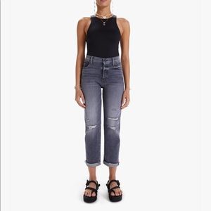 Mother Jeans - the scrapper cuff ankle fray size 28